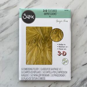 Sizzix Fallen Leaves 3D Textured Impressions Embossing Folder Georgie Evans